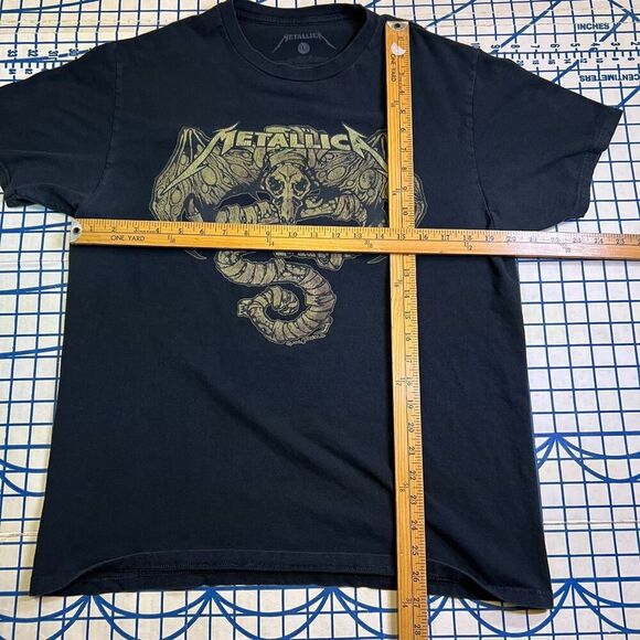 Metallica "Wherever I May Roam" T-Shirt Skull Snake Graphic Black Men's L - Picture 9 of 10